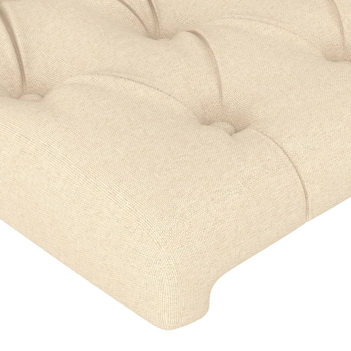 Tăblie de pat cu aripioare crem 93x23x78/88 cm textil - WALTI WALTI