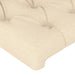 Tăblie de pat cu aripioare crem 93x23x78/88 cm textil - WALTI WALTI