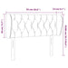 Tăblie de pat cu aripioare crem 93x23x78/88 cm textil - WALTI WALTI