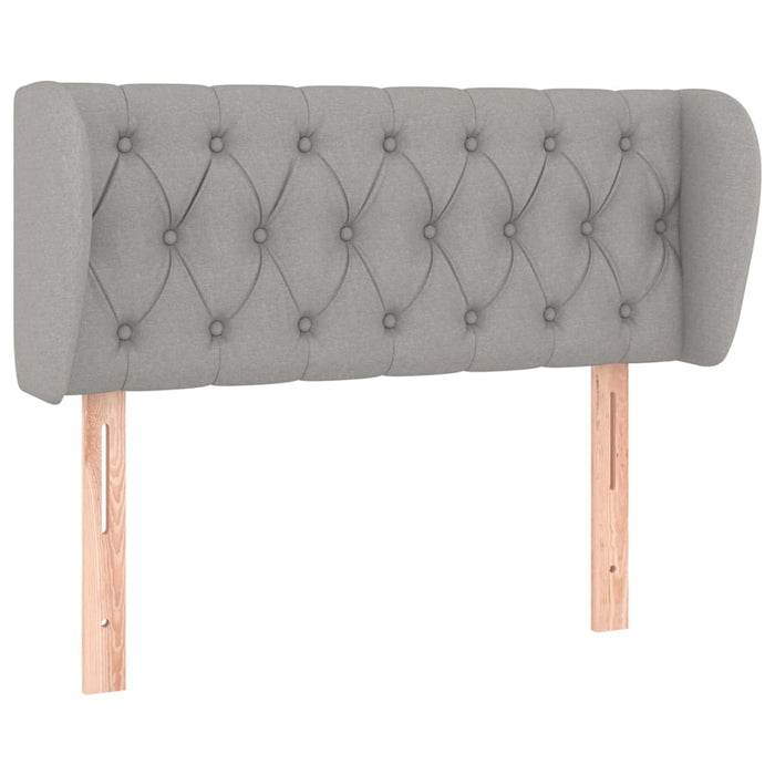 Tăblie de pat cu aripioare gri deschis 103x23x78/88 cm textil - WALTI WALTI