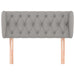 Tăblie de pat cu aripioare gri deschis 103x23x78/88 cm textil - WALTI WALTI