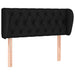 Tăblie de pat cu aripioare negru 103x23x78/88 cm textil - WALTI WALTI