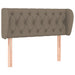 Tăblie de pat cu aripioare gri taupe 103x23x78/88 cm textil - WALTI WALTI