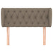 Tăblie de pat cu aripioare gri taupe 103x23x78/88 cm textil - WALTI WALTI
