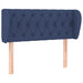 Tăblie de pat cu aripioare, albastru, 103x23x78/88 cm textil - WALTI WALTI