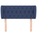 Tăblie de pat cu aripioare, albastru, 103x23x78/88 cm textil - WALTI WALTI