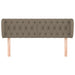 Tăblie de pat cu aripioare gri taupe 147x23x78/88 cm textil - WALTI WALTI