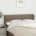 Tăblie de pat cu aripioare gri taupe 147x23x78/88 cm textil - WALTI WALTI
