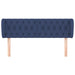 Tăblie de pat cu aripioare, albastru, 147x23x78/88 cm textil - WALTI WALTI