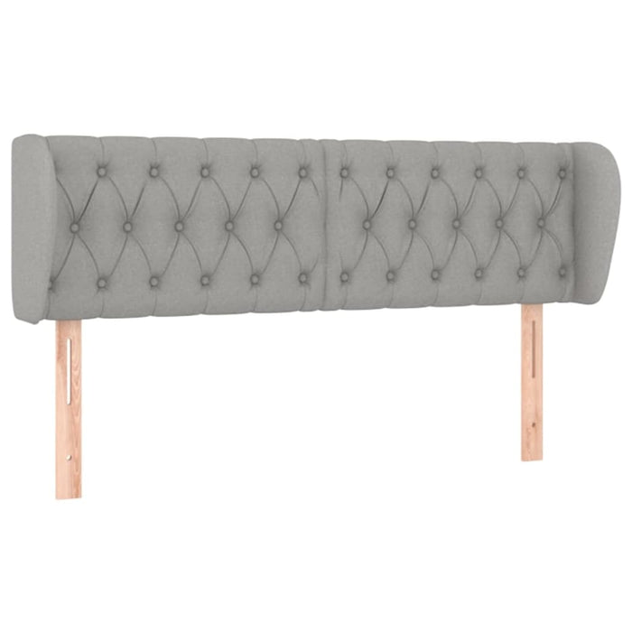 Tăblie de pat cu aripioare gri deschis 163x23x78/88 cm textil - WALTI WALTI