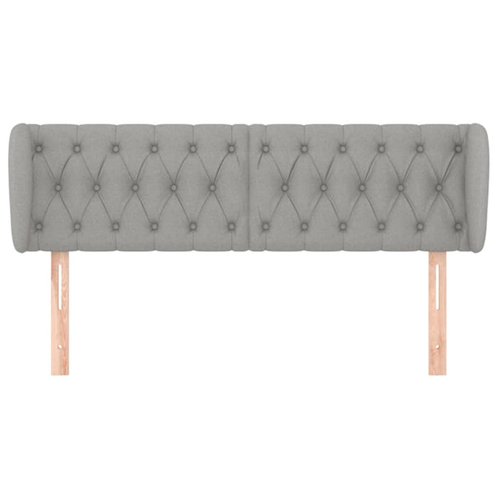 Tăblie de pat cu aripioare gri deschis 163x23x78/88 cm textil - WALTI WALTI