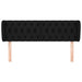 Tăblie de pat cu aripioare negru 163x23x78/88 cm textil - WALTI WALTI