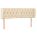 Tăblie de pat cu aripioare crem 163x23x78/88 cm material textil - WALTI WALTI