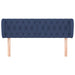 Tăblie de pat cu aripioare, albastru, 163x23x78/88 cm textil - WALTI WALTI