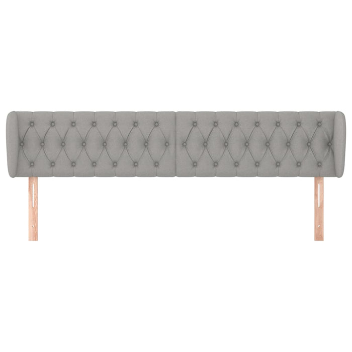 Tăblie de pat cu aripioare gri deschis 183x23x78/88 cm textil - WALTI WALTI