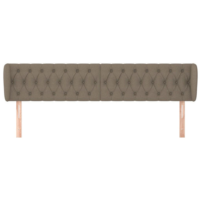 Tăblie de pat cu aripioare gri taupe 183x23x78/88 cm textil - WALTI WALTI