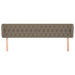 Tăblie de pat cu aripioare gri taupe 183x23x78/88 cm textil - WALTI WALTI