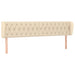Tăblie de pat cu aripioare crem 183x23x78/88 cm material textil - WALTI WALTI