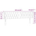 Tăblie de pat cu aripioare gri deschis 203x23x78/88 cm textil - WALTI WALTI