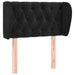 Tăblie de pat cu aripioare negru 83x23x78/88 cm catifea - WALTI WALTI