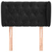 Tăblie de pat cu aripioare negru 83x23x78/88 cm catifea - WALTI WALTI