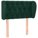 Tăblie de pat cu aripioare verde închis 83x23x78/88 cm catifea - WALTI WALTI