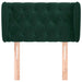 Tăblie de pat cu aripioare verde închis 83x23x78/88 cm catifea - WALTI WALTI