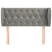 Tăblie de pat cu aripioare gri deschis 93x23x78/88 cm catifea - WALTI WALTI