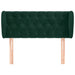 Tăblie de pat cu aripioare verde închis 103x23x78/88 cm catifea - WALTI WALTI