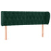 Tăblie de pat cu aripioare verde închis 147x23x78/88 cm catifea - WALTI WALTI