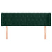 Tăblie de pat cu aripioare verde închis 147x23x78/88 cm catifea - WALTI WALTI