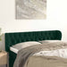 Tăblie de pat cu aripioare verde închis 147x23x78/88 cm catifea - WALTI WALTI