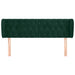 Tăblie de pat cu aripioare verde închis 163x23x78/88 cm catifea - WALTI WALTI