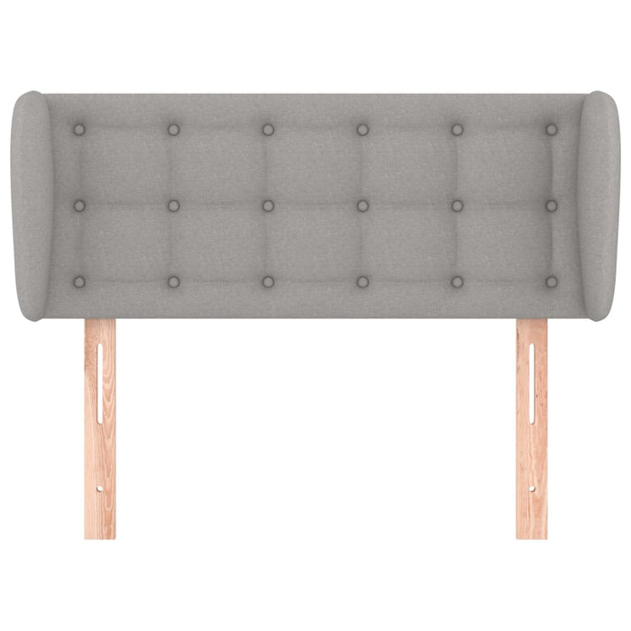 Tăblie de pat cu aripioare gri deschis 83x23x78/88 cm textil - WALTI WALTI