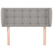 Tăblie de pat cu aripioare gri deschis 83x23x78/88 cm textil - WALTI WALTI