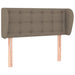 Tăblie de pat cu aripioare gri taupe 83x23x78/88 cm textil - WALTI WALTI