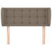 Tăblie de pat cu aripioare gri taupe 83x23x78/88 cm textil - WALTI WALTI
