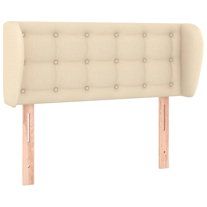 Tăblie de pat cu aripioare crem 83x23x78/88 cm material textil - WALTI WALTI