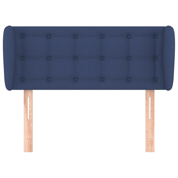 Tăblie de pat cu aripioare, albastru, 83x23x78/88 cm  textil - WALTI WALTI