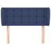 Tăblie de pat cu aripioare, albastru, 83x23x78/88 cm  textil - WALTI WALTI