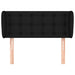 Tăblie de pat cu aripioare negru 93x23x78/88 cm textil - WALTI WALTI