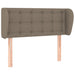 Tăblie de pat cu aripioare gri taupe 93x23x78/88 cm textil - WALTI WALTI