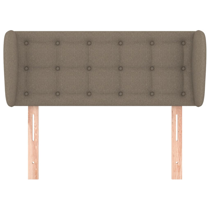 Tăblie de pat cu aripioare gri taupe 93x23x78/88 cm textil - WALTI WALTI