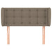 Tăblie de pat cu aripioare gri taupe 93x23x78/88 cm textil - WALTI WALTI