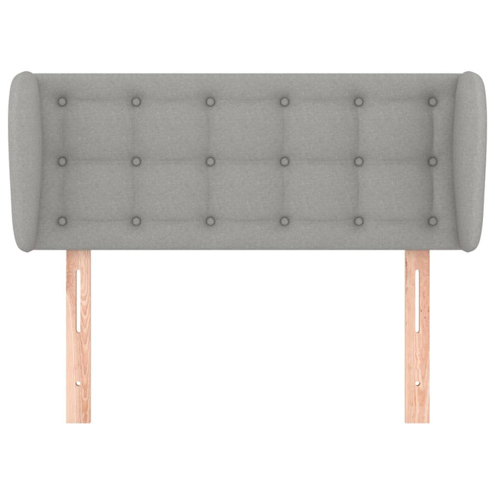 Tăblie de pat cu aripioare gri deschis 103x23x78/88 cm textil - WALTI WALTI
