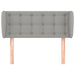 Tăblie de pat cu aripioare gri deschis 103x23x78/88 cm textil - WALTI WALTI