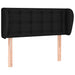 Tăblie de pat cu aripioare negru 103x23x78/88 cm textil - WALTI WALTI
