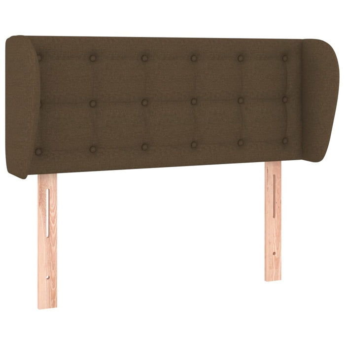 Tăblie de pat cu aripioare maro închis 103x23x78/88 cm textil - WALTI WALTI