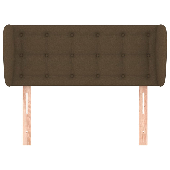 Tăblie de pat cu aripioare maro închis 103x23x78/88 cm textil - WALTI WALTI