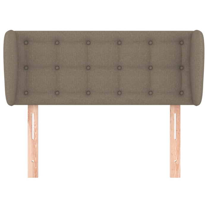 Tăblie de pat cu aripioare gri taupe 103x23x78/88 cm textil - WALTI WALTI